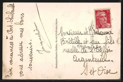 AK Sainte-Gemmes-sur-Loire, Port Thibault, Le Pavillon-Bleu