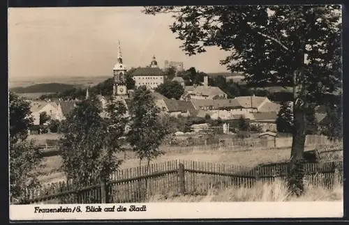 AK Frauenstein /E., Blick auf die Stadt