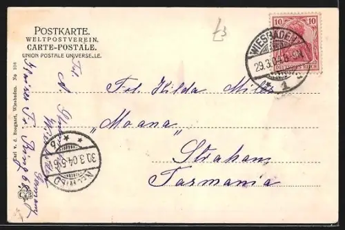 AK Wiesbaden, Kurhaus mit Anlagen