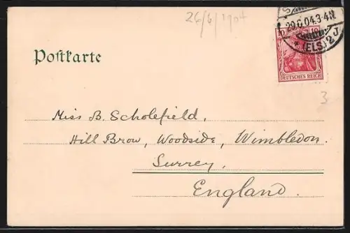 AK Wiesbaden, Fontäne im Kurgarten