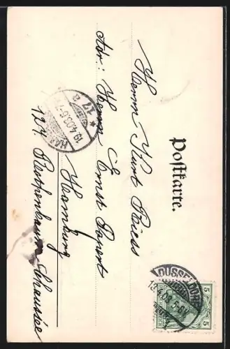 AK Düsseldorf, Moltke-Denkmal