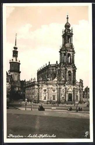 AK Dresden, An der katholischen Hofkirche