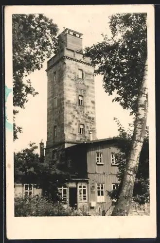 AK Wilthen, Mönchswalder Bergbaude mit Turm