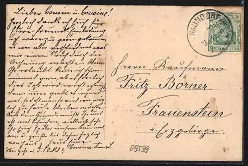 AK Naundorf bei Freiberg, Rittergut