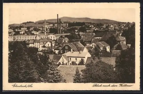 AK Ebersbach /Sa., Blick nach dem Kottmar, Teilansicht