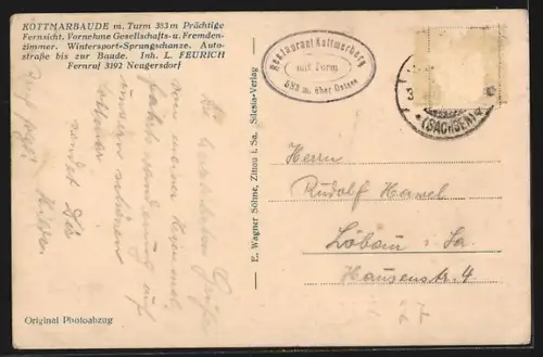 AK Walddorf /Sa., Ortsansicht mit Kottmar