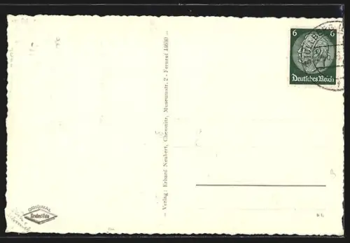 AK Stollberg i. Erzg., Schloss, Stadtansicht, Teich mit Schwänen