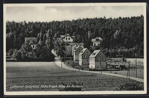 AK Seifersdorf /Sachs. Erzgeb., Villen am Kurhaus