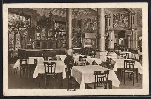 AK Köln, Bierstall im Hotel Belgischer Hof in der Komödienstrasse