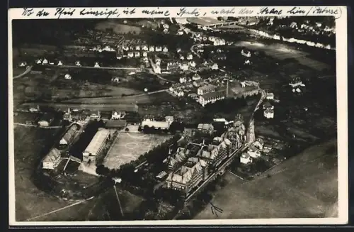 AK Hann.-Münden, Staatliche Polizeischule, Fliegeraufnahme