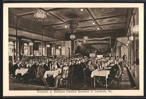 AK Limbach / Sa., Konzert- und Ballhaus Gasthof Russdorf
