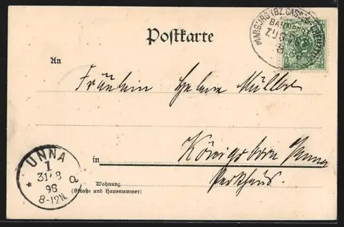 AK Hilchenbach, Teilansicht mit Bahnhof