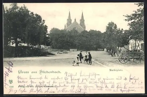 AK Hilchenbach, Marktplatz mit Kirche
