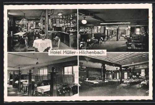 AK Hilchenbach, Hotel Müller, Innenansichten
