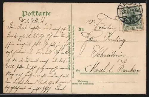 Künstler-AK Leipzig, Altes Rathaus, Sieges-Denkmal, Petersstrasse während der Messe