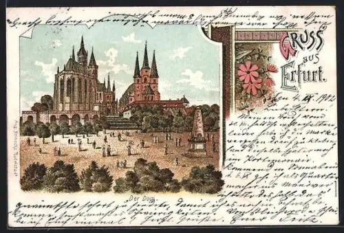 Lithographie Erfurt, Der Dom