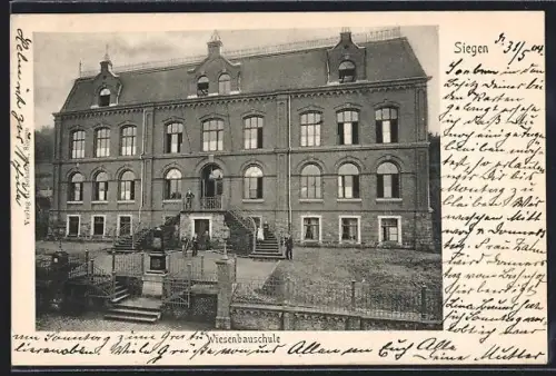 AK Siegen, Wiesenbauschule, Gesamtansicht