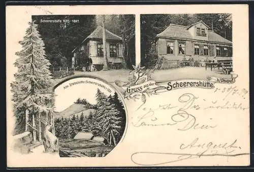 AK Ohrdruf, Gasthaus Scheerershütte