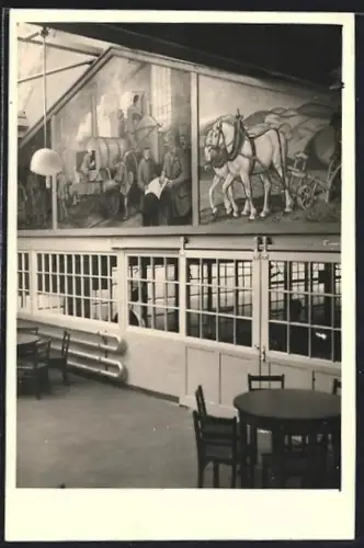 Foto-AK Siegen, Kantine der Firma Dango & Dienental