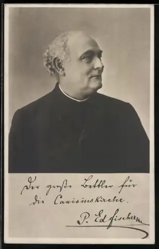AK Portrait des Geistlichen P. Solfischern