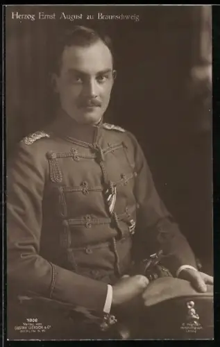 AK Uniformfoto von Ernst August Herzog von Braunschweig