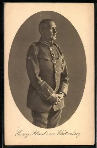AK Herzog Albrecht von Württemberg in Uniform