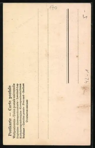 AK Wanderer klopft am Fenster, Zielscheibe, Schützenfest