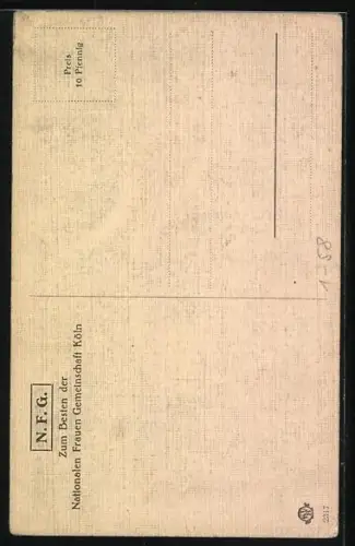 AK Erich von Ludendorff in Uniform mit Schirmmütze