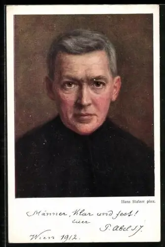 AK Portrait von Heinrich Abel