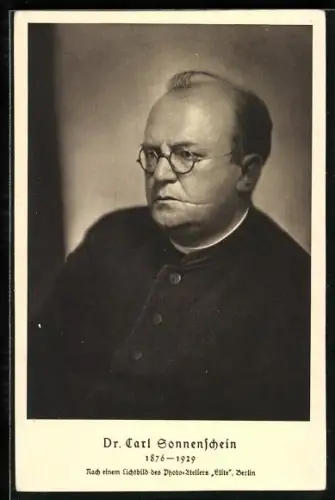 AK Portrait Dr. Carl Sonnenschein, 1876-1929