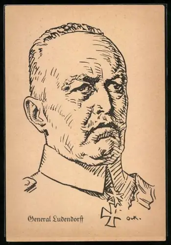 AK Portrait von General Erich Ludendorff