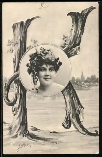 AK Buchstabe K in Holzoptik