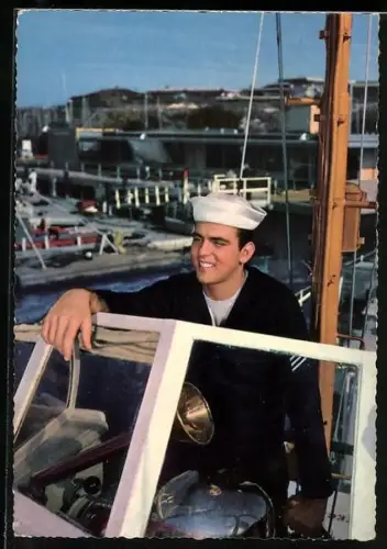 AK Musiker Fabian auf einem Schiff