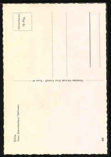 AK Portrait der Musikern Gitte mit Hut