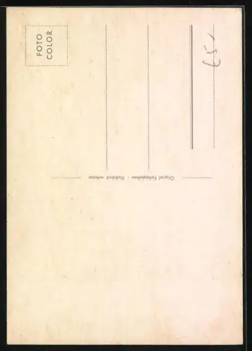 AK Musiker Roger Fritz mit ernstem Blick, Autogramm