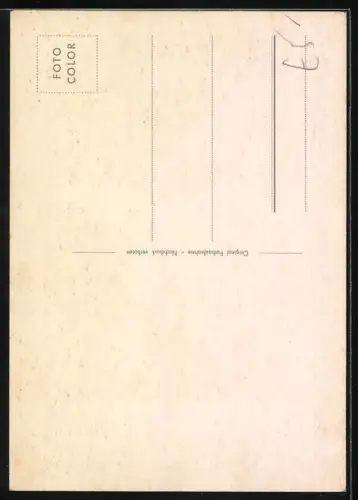 AK Musiker Roger Fritz mit ernstem Blick, Autogramm