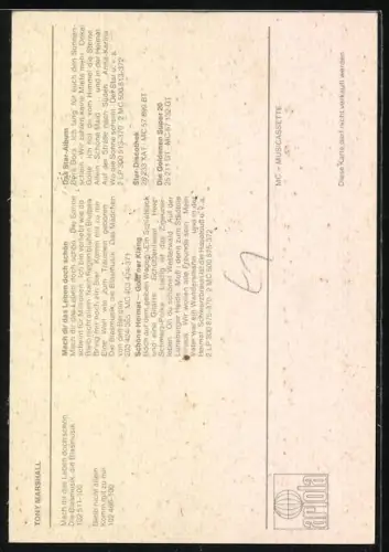 AK Musiker Tony Marshall in Anzug und Krawatte