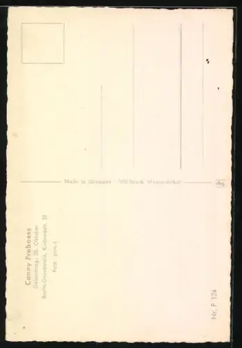 AK Musikerin & Schauspielerin Conny Frobess im Portrait