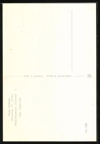 AK Musikerin Conny Froboess Prüft die Luft am Auto BMW 507