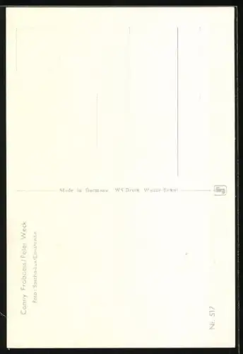 AK Musiker Conny Froboess und Peter Weck in einem Cabrio