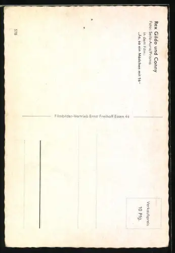 AK Musiker Rex Guildo und Conny Froboess in Ja, so ein Mädchen mit 16