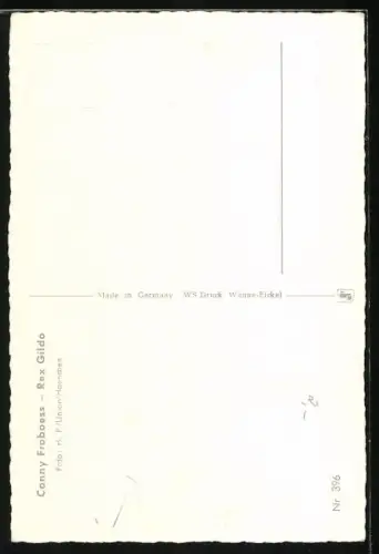 AK Musikerin Conny Froboess und Musiker Rex Gildo mit freundlichem Lächeln