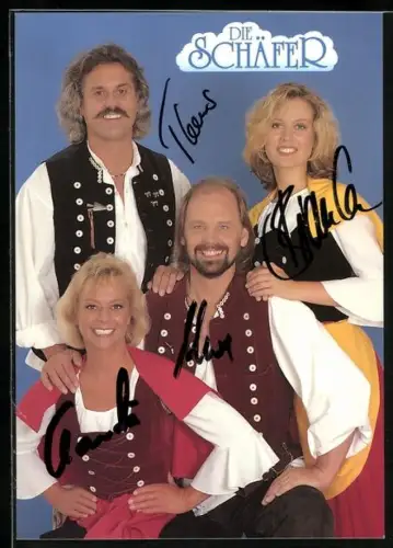 AK Musiker der Band Die Schäfer in Tracht