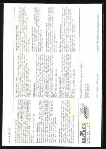 AK Musiker der Band Die Schäfer in Tracht