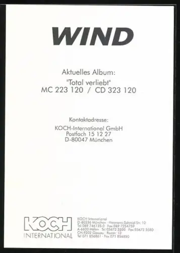 AK Wind, Gruppenportrait, Autograph