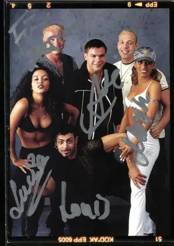 AK Sequential One, Portrait mit Autograph