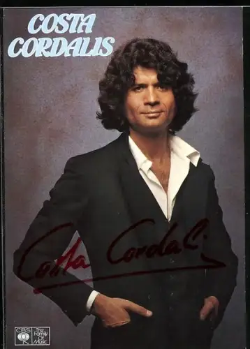 AK Costa Cordalis im Jacket, Autograph