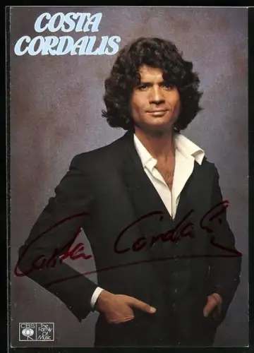 AK Costa Cordalis im eleganten Jacket, Autograph