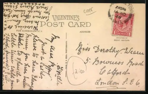 AK Zwei entspannte Katzen auf einer Liegestatt