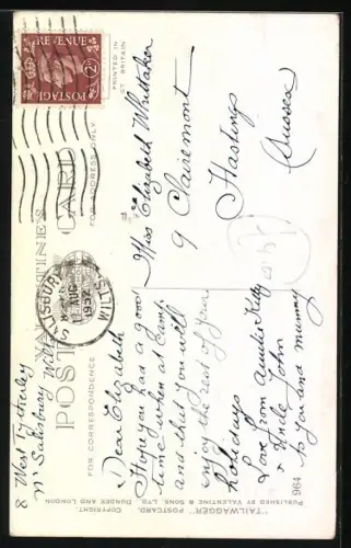 AK Film Star, Collie, Portrait von der Seite